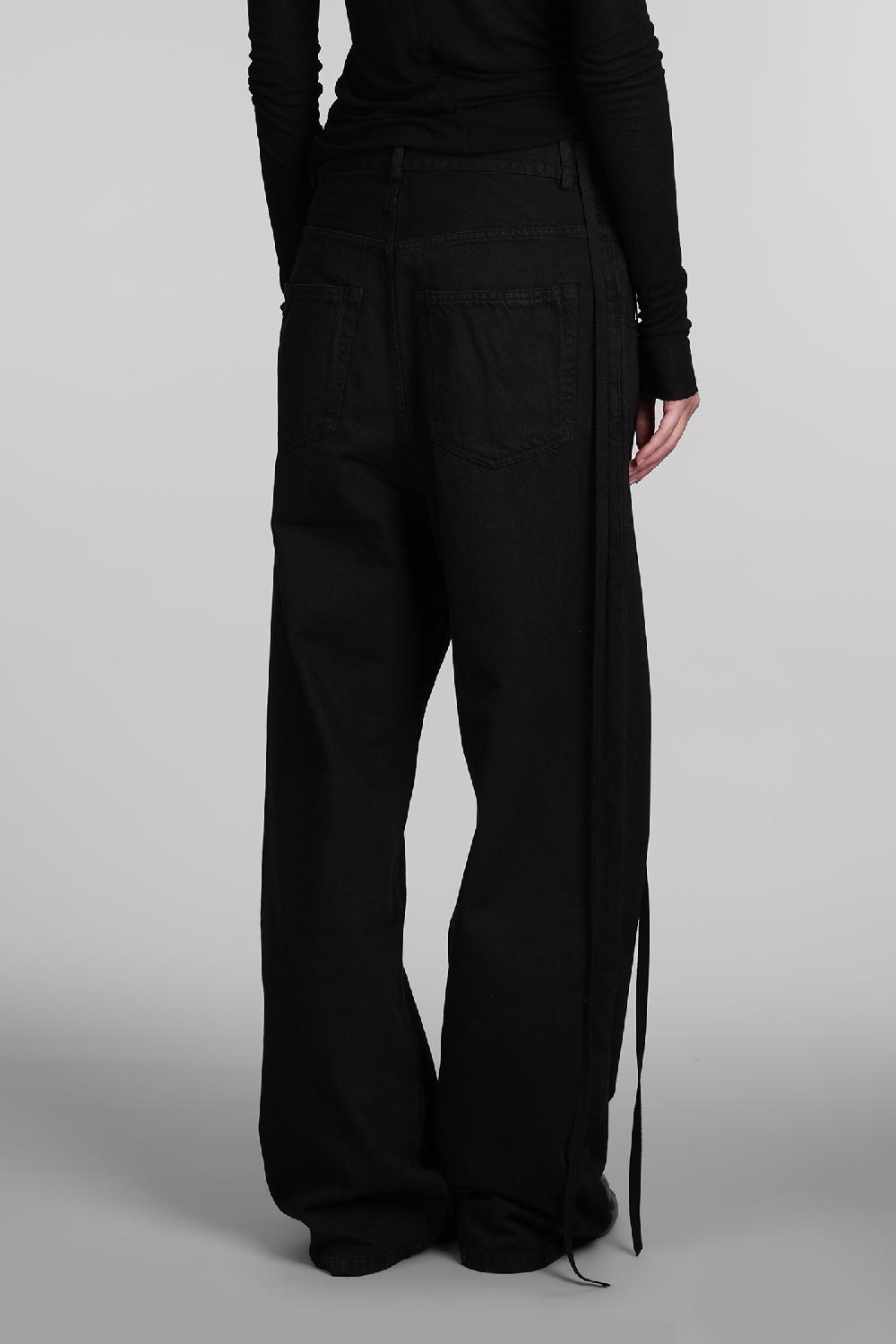 Deliberti Ann Demeulemeester Jeans polly in cotone nero cod. 406851 - Deliberti The Luxury Shopping Sconto di tempo limitato