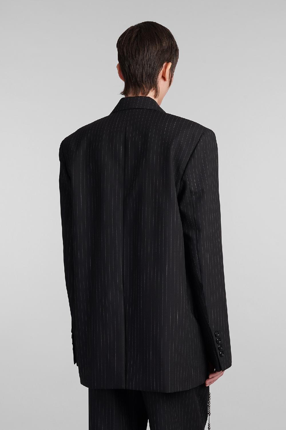 Deliberti Ann Demeulemeester Blazer lizzie in lana nera cod. 409431 - Deliberti The Luxury Shopping Offerta speciale