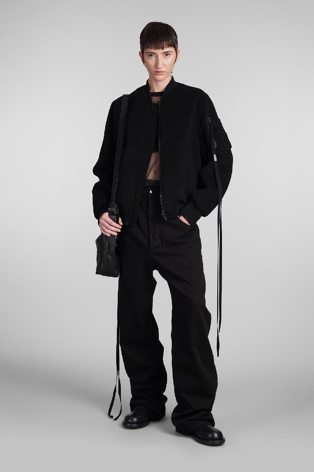Deliberti Ann Demeulemeester Bomber barbara in lana nera cod. 409444 - Deliberti The Luxury Shopping Offerta esclusiva