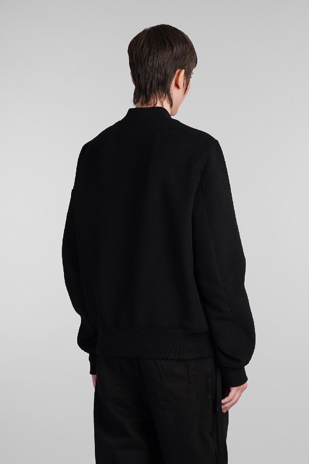 Deliberti Ann Demeulemeester Bomber barbara in lana nera cod. 409444 - Deliberti The Luxury Shopping Offerta esclusiva