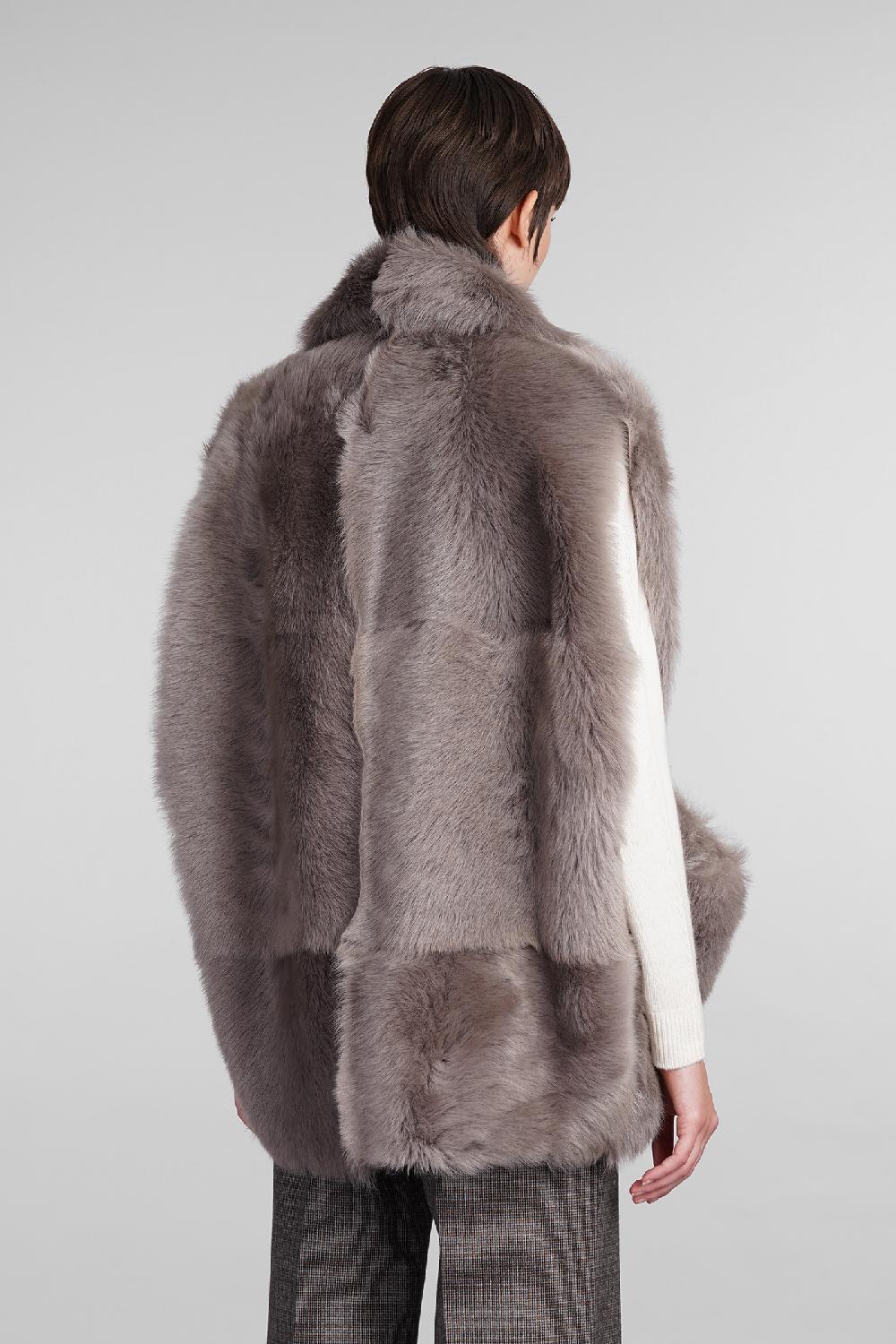 Deliberti Blancha Pelliccia in pelle taupe cod. 407903 - Deliberti The Luxury Shopping Vendite stagionali