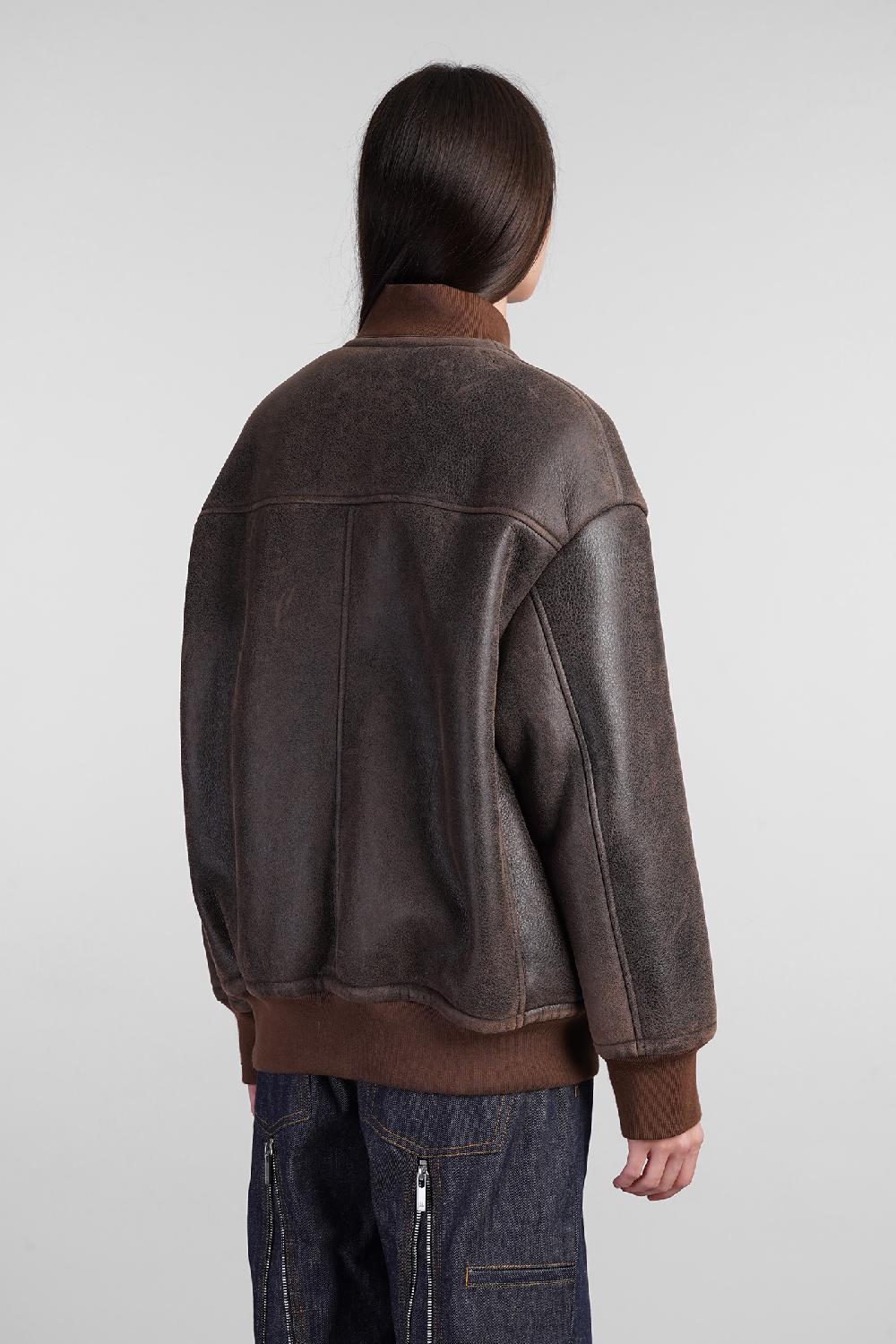 Deliberti Blancha Bomber in pelle marrone cod. 407906 - Deliberti The Luxury Shopping Offerta natalizia