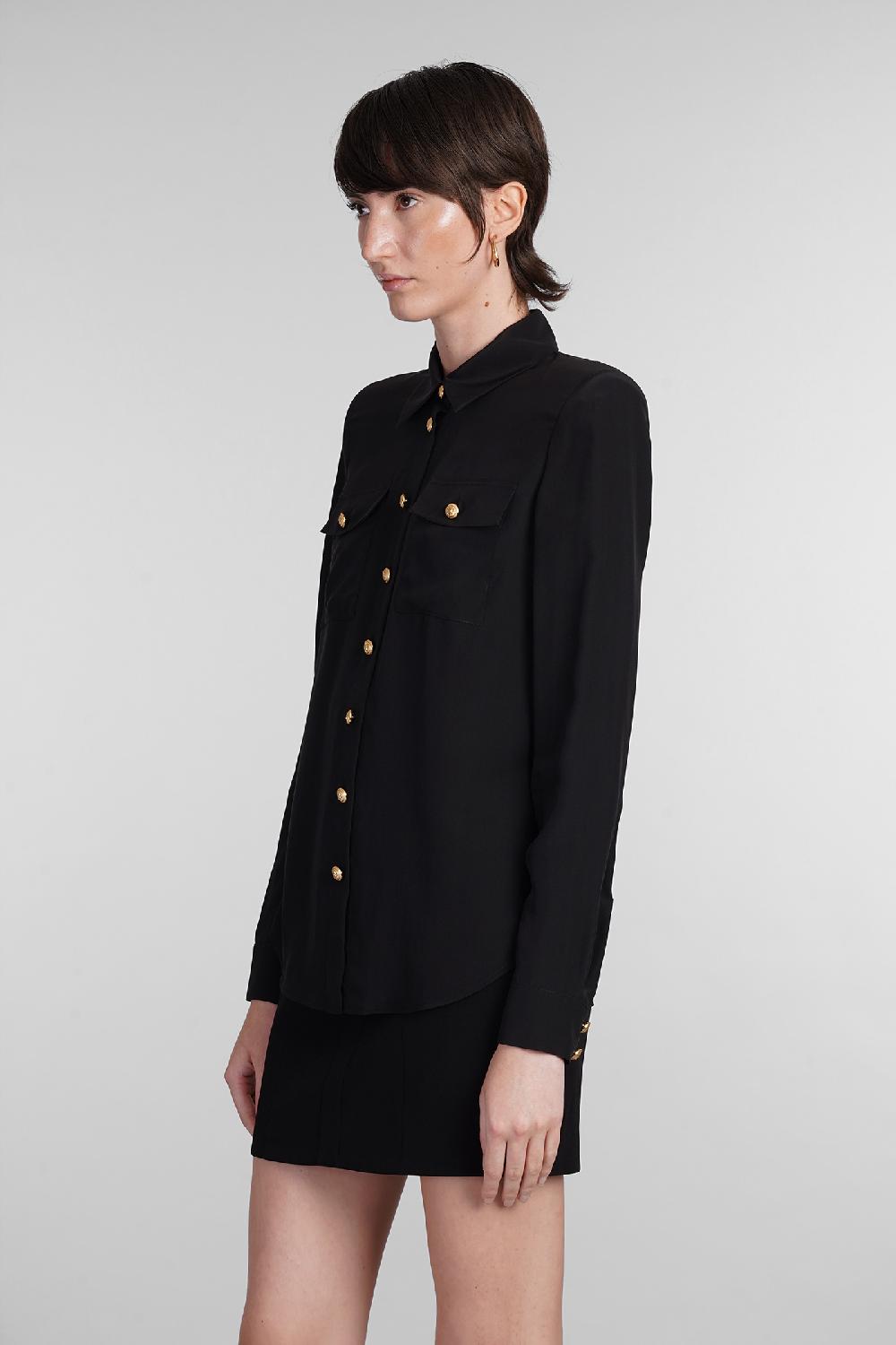 Deliberti Balmain Camicia in seta nera cod. 403032 - Deliberti The Luxury Shopping Offerta Anniversario
