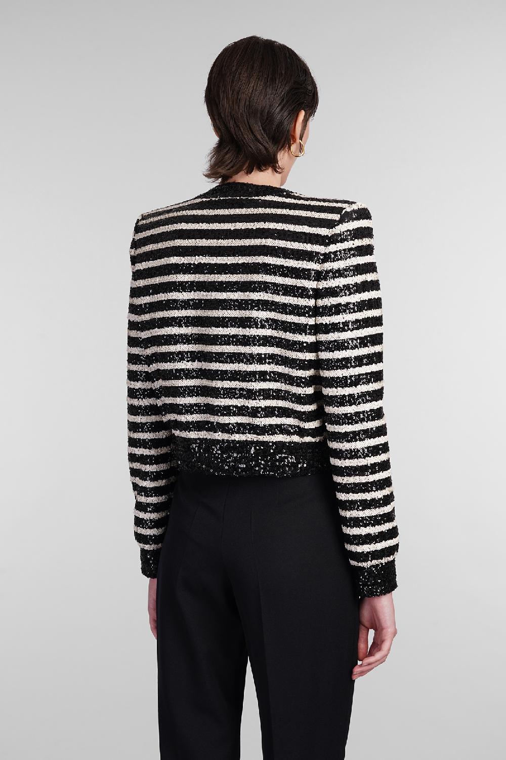 Deliberti Balmain Cardigan in poliestere nero cod. 403033 - Deliberti The Luxury Shopping Smaltimento dello stoccaggio