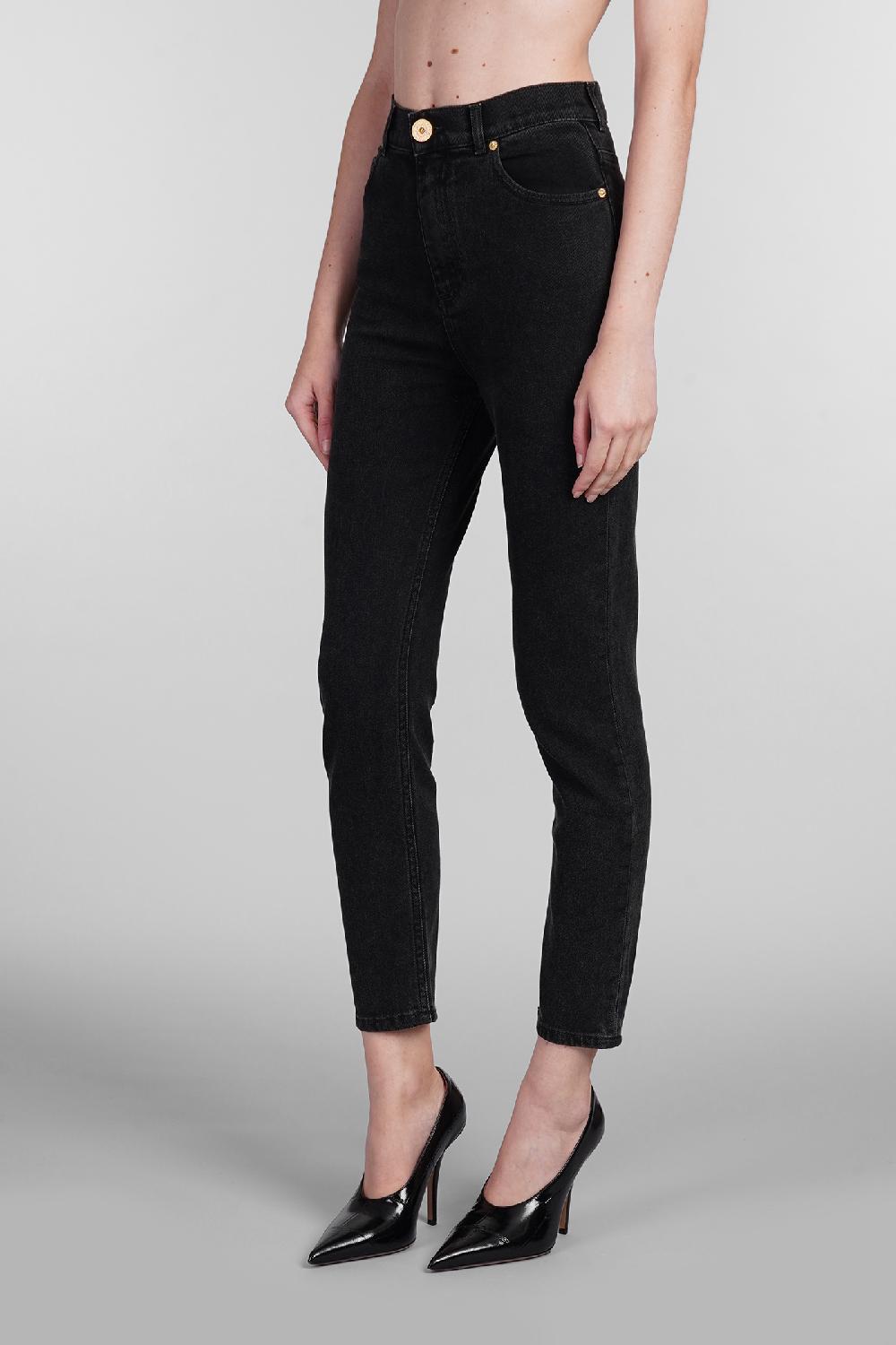 Deliberti Balmain Jeans in cotone nero cod. 403036 - Deliberti The Luxury Shopping Latest fashion