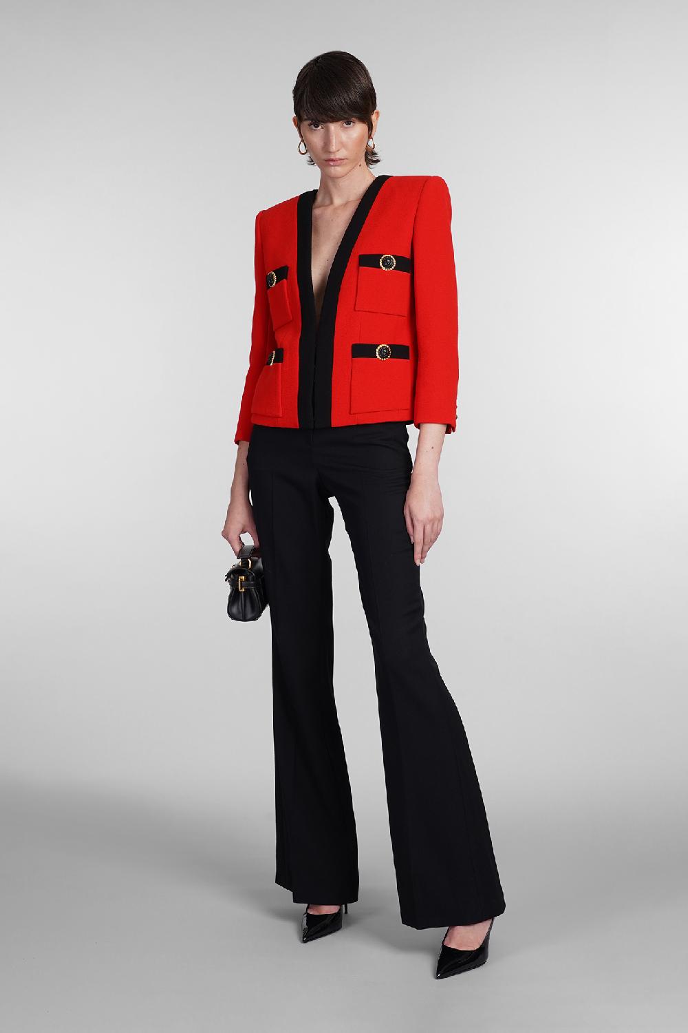 Deliberti Balmain Pantalone in lana nera cod. 403037 - Deliberti The Luxury Shopping Online Outlet