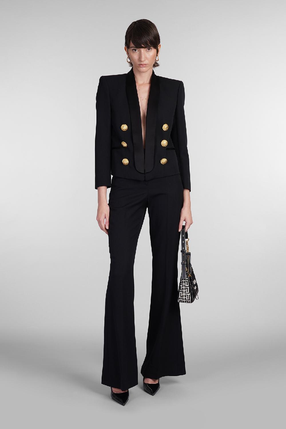 Deliberti Balmain Blazer in lana nera cod. 403042 - Deliberti The Luxury Shopping Nuovi prodotti