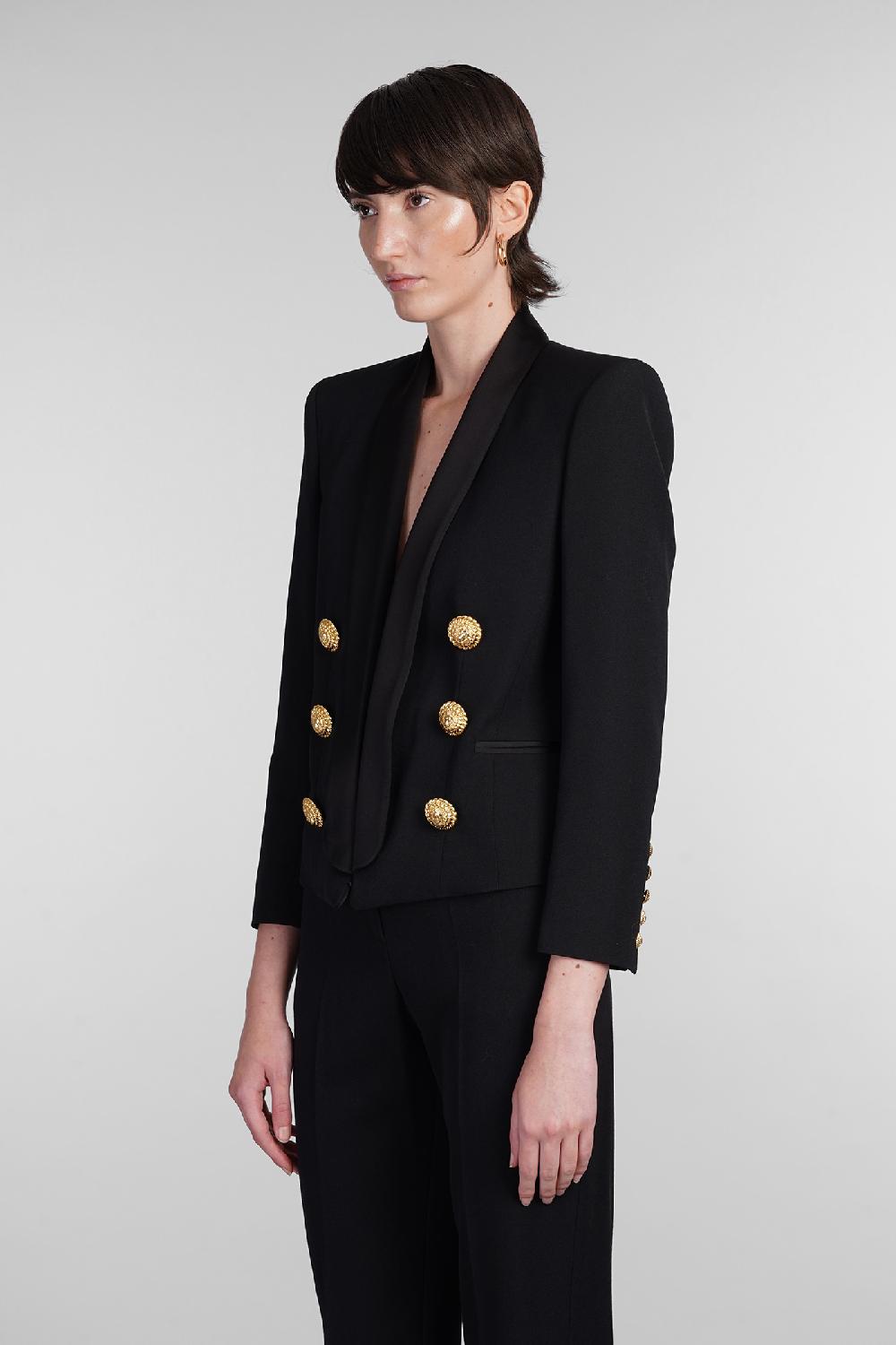 Deliberti Balmain Blazer in lana nera cod. 403042 - Deliberti The Luxury Shopping Nuovi prodotti
