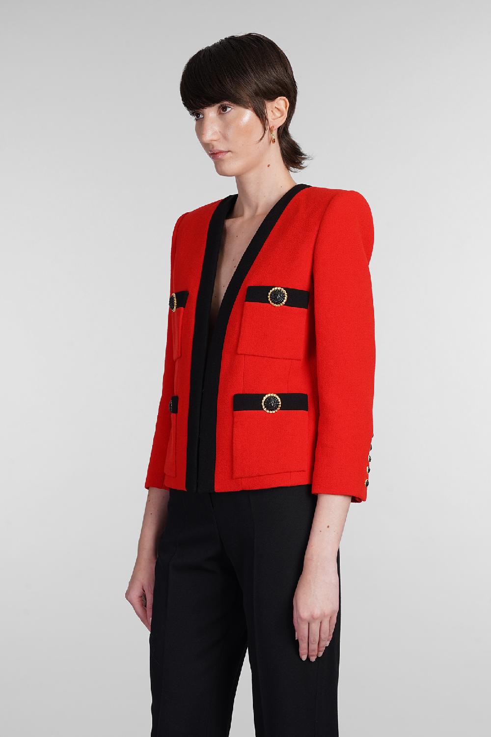 Deliberti Balmain Blazer in lana rossa cod. 403044 - Deliberti The Luxury Shopping Offerte stagionali