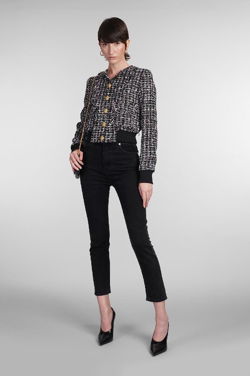 Deliberti Balmain Giacca casual in poliestere nero cod. 403045 - Deliberti The Luxury Shopping Liquidazione