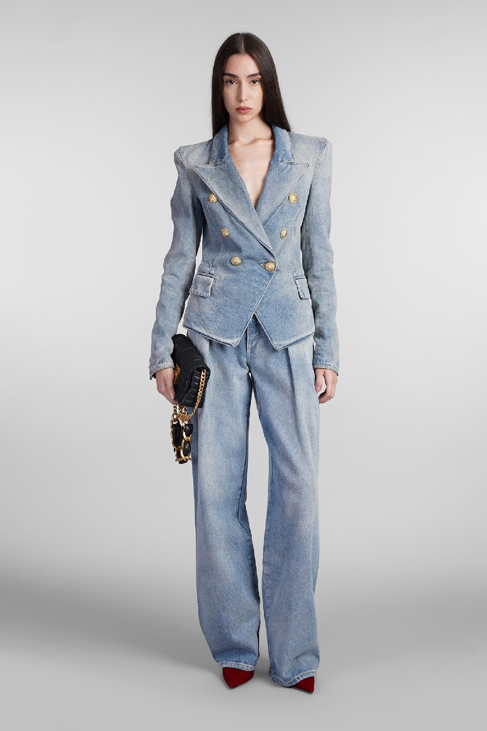 Deliberti Balmain Jeans in cotone blu cod. 406834 - Deliberti The Luxury Shopping Enormi risparmi