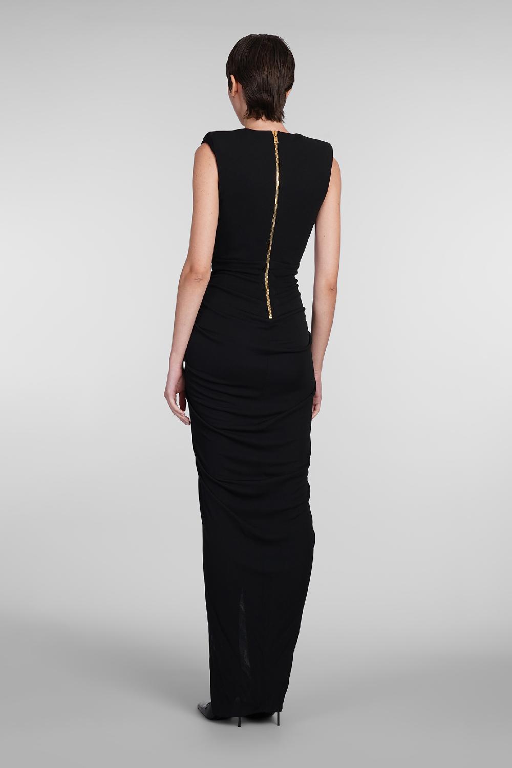 Deliberti Balmain Abito in viscosa nera cod. 406837 - Deliberti The Luxury Shopping Super Saving Price