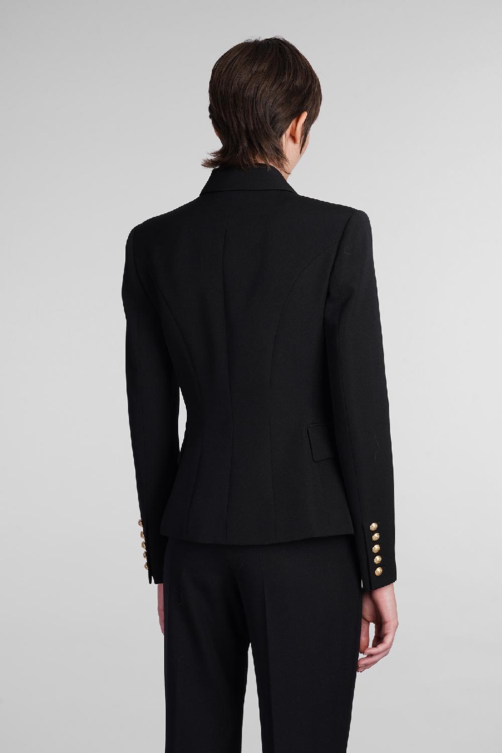 Deliberti Balmain Blazer in lana nera cod. 406839 - Deliberti The Luxury Shopping Ritorno libero