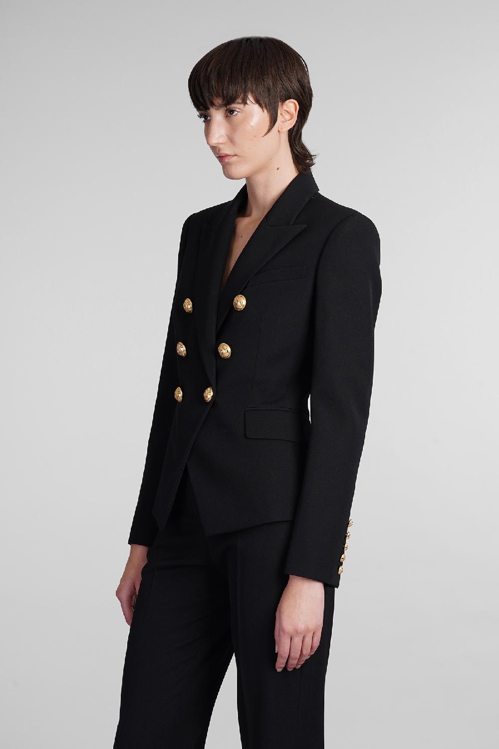 Deliberti Balmain Blazer in lana nera cod. 406839 - Deliberti The Luxury Shopping Ritorno libero