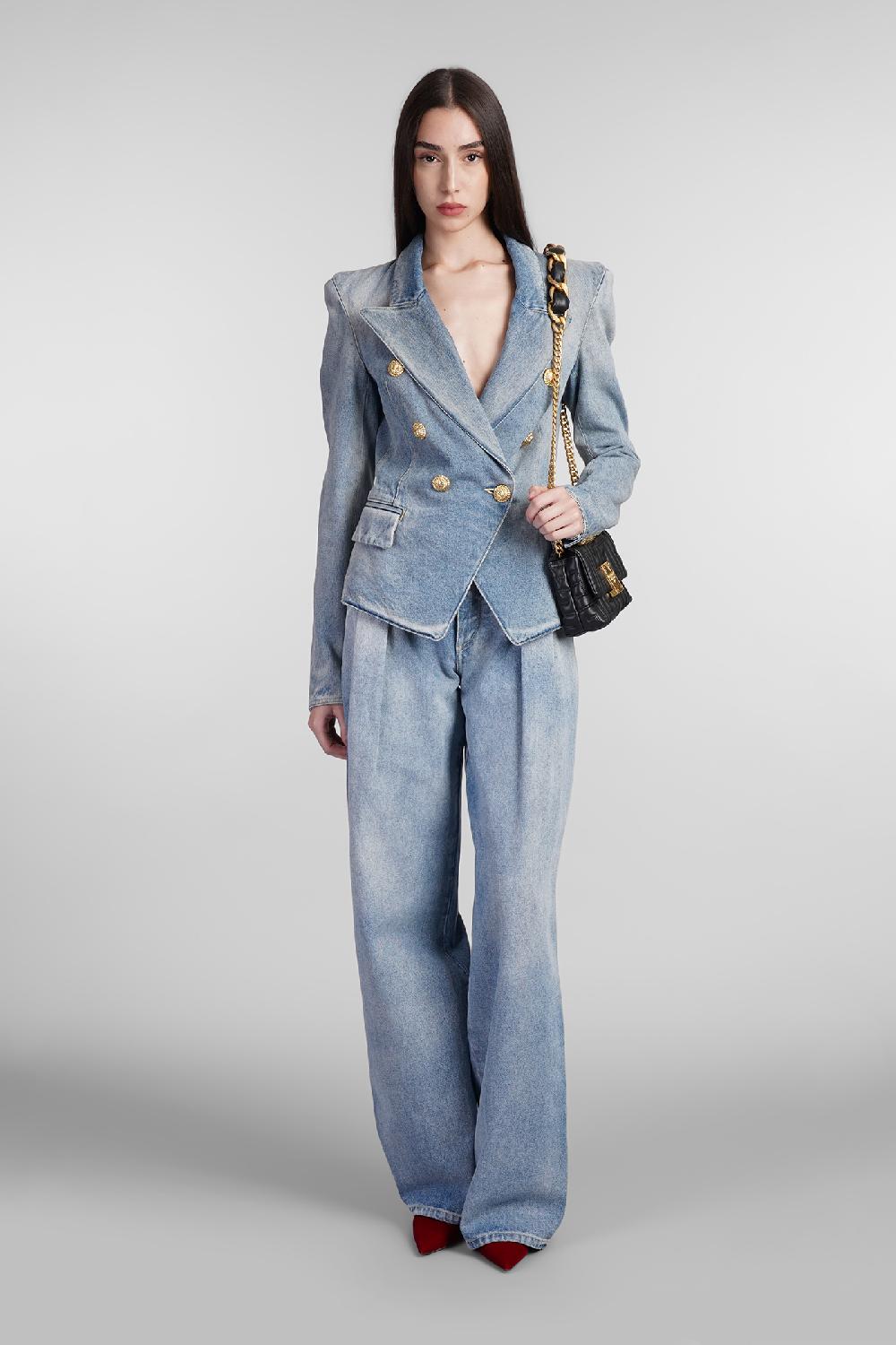 Deliberti Balmain Blazer in cotone blu cod. 406840 - Deliberti The Luxury Shopping Rilascio limitato