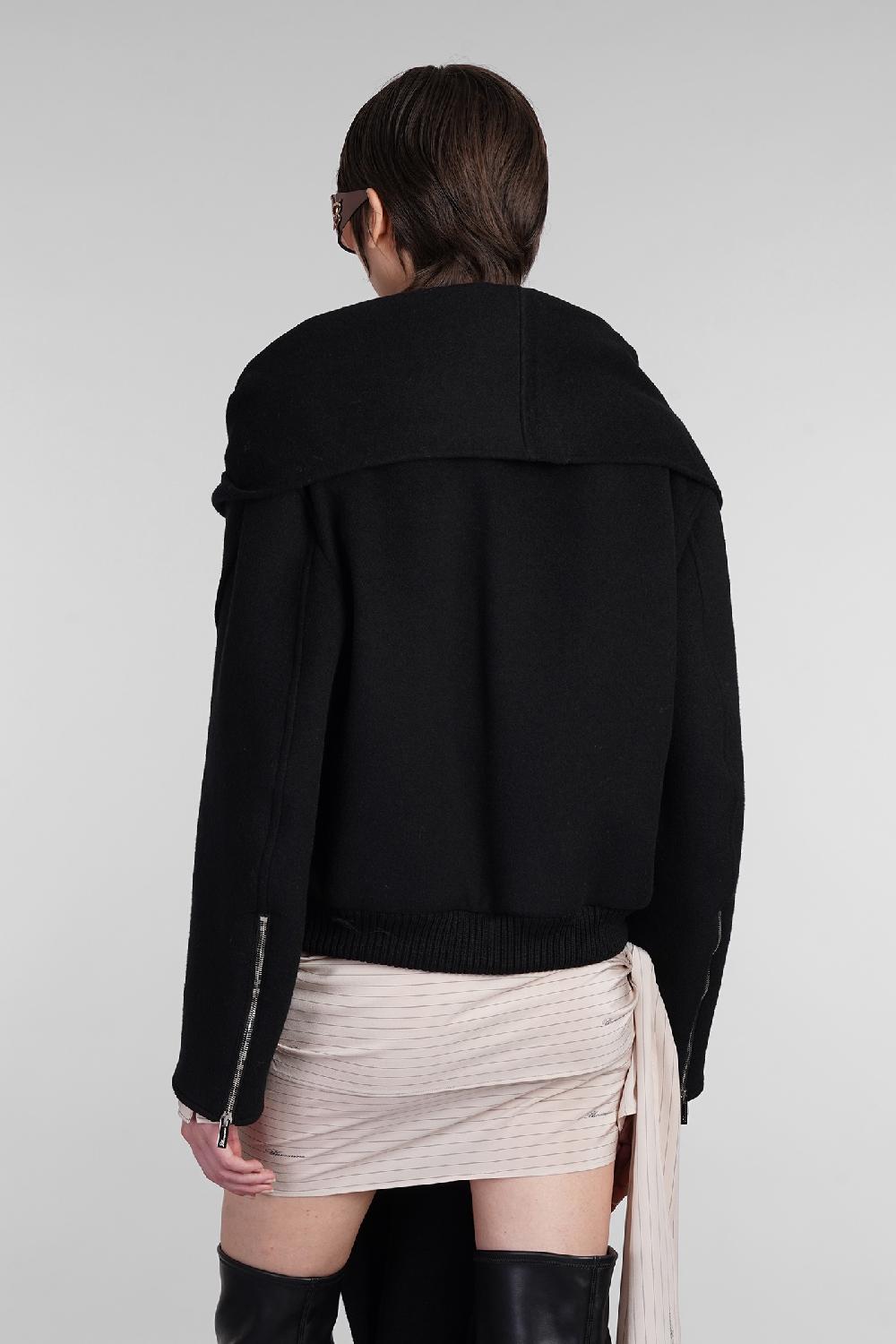 Deliberti Blumarine Bomber in lana nera cod. 403544 - Deliberti The Luxury Shopping Ultimo giorno