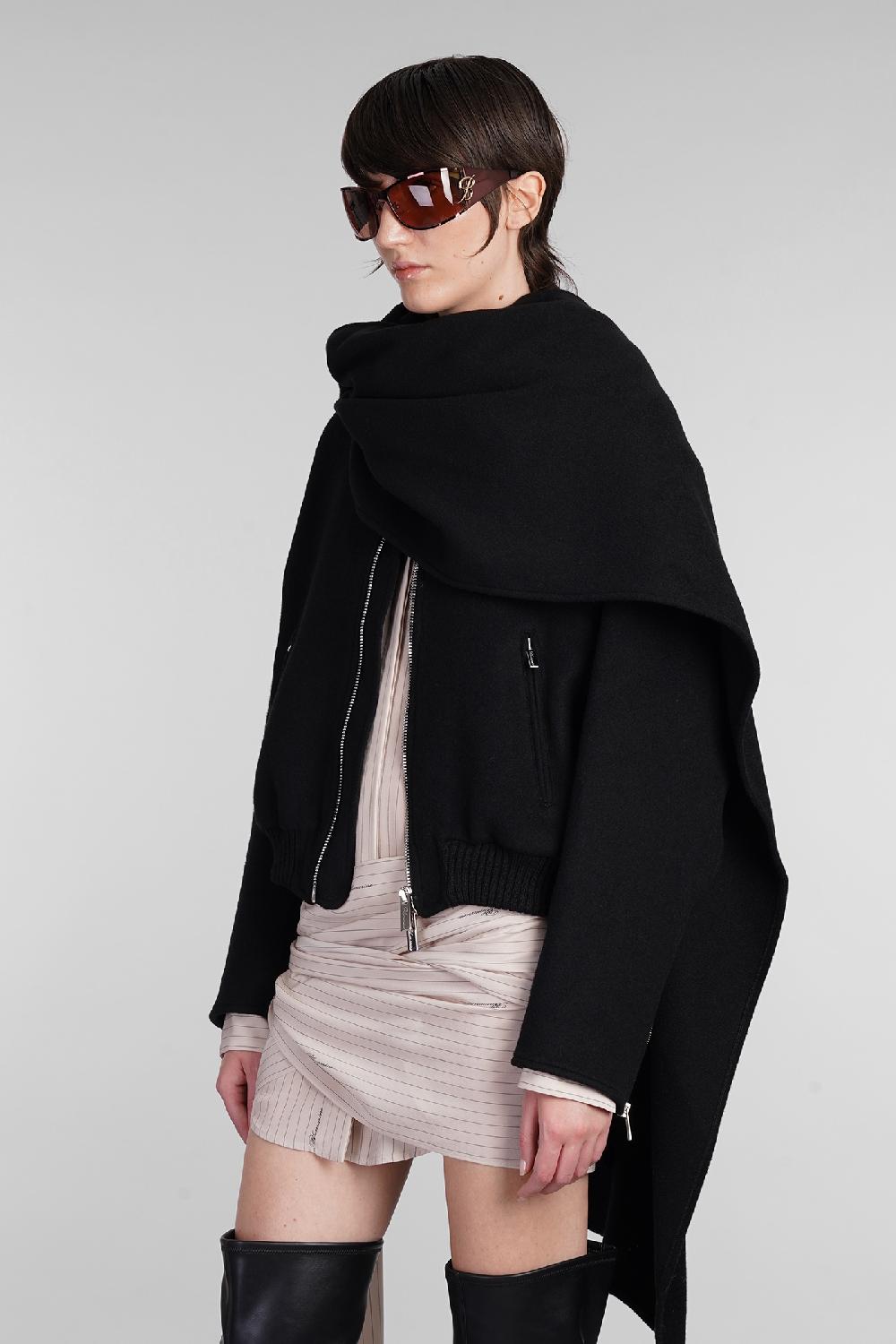 Deliberti Blumarine Bomber in lana nera cod. 403544 - Deliberti The Luxury Shopping Ultimo giorno