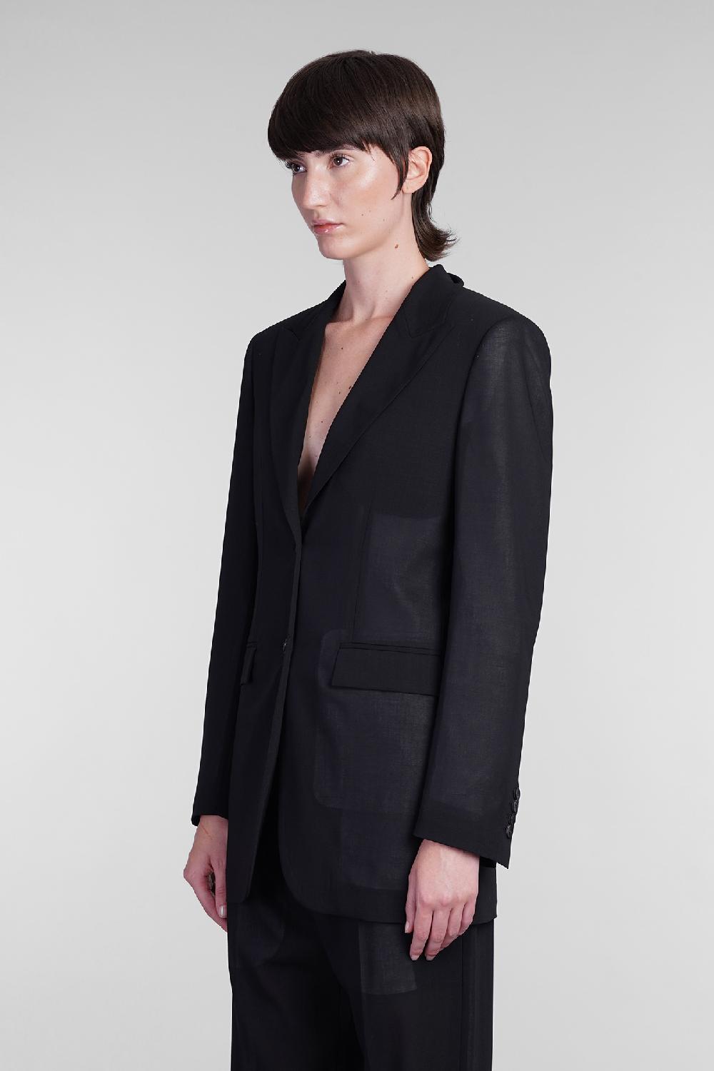 Deliberti Blumarine Blazer in lana nera cod. 405283 - Deliberti The Luxury Shopping Fino al 55% di sconto