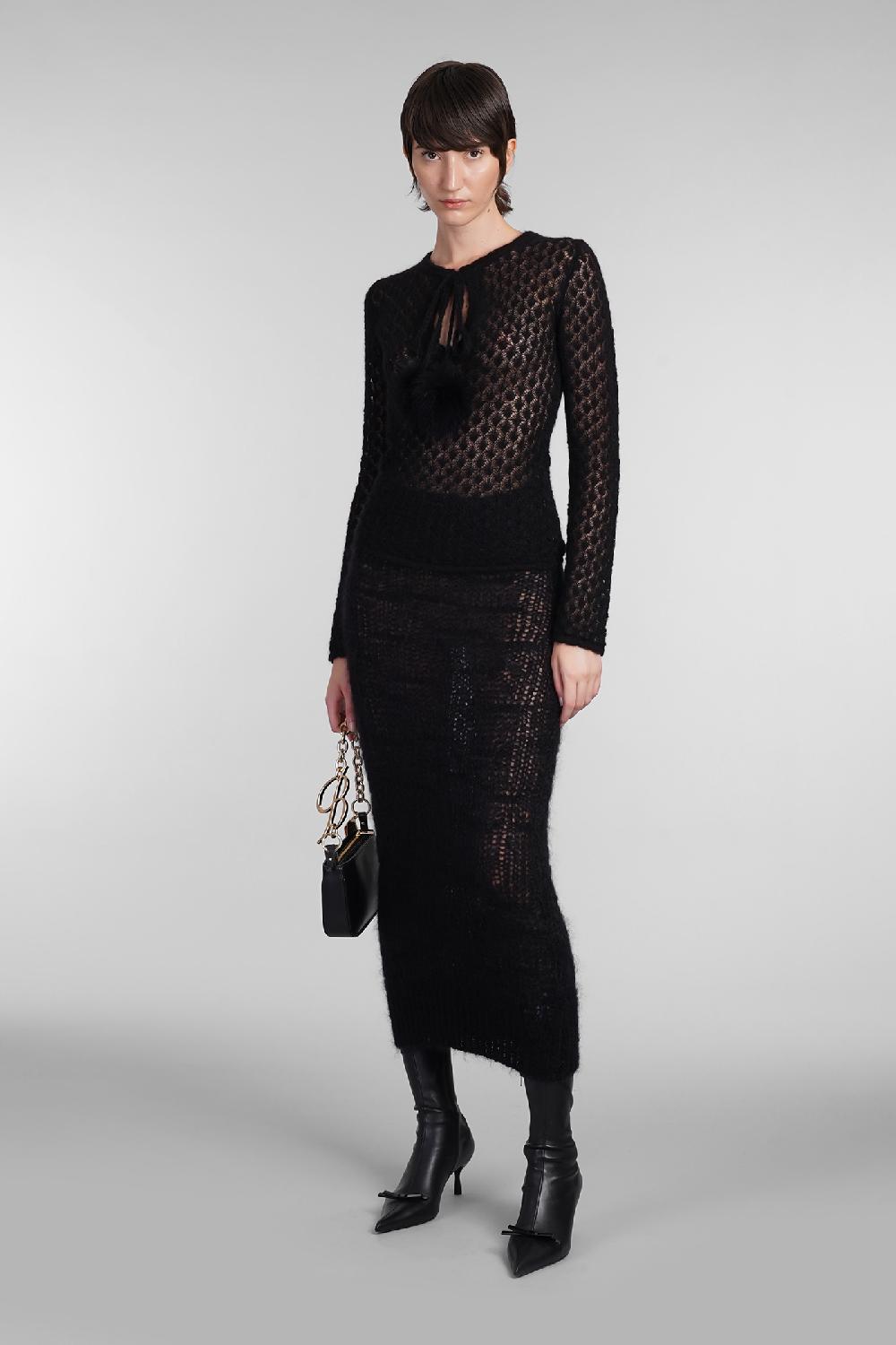 Deliberti Blumarine Gonna in lana nera cod. 403550 - Deliberti The Luxury Shopping Solo un giorno rimasto
