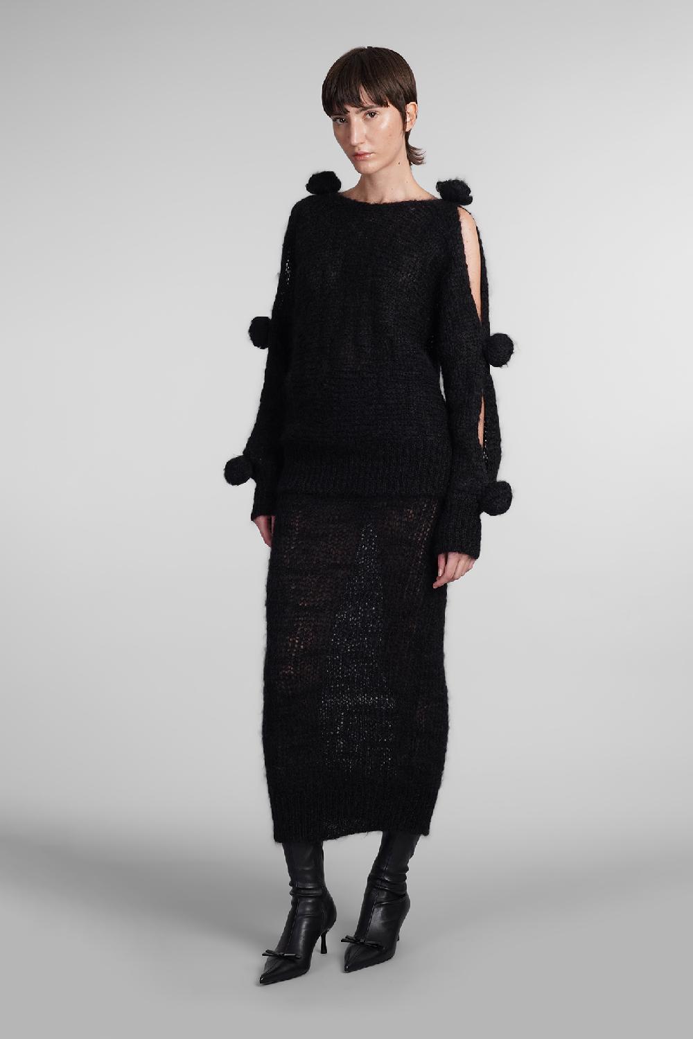 Deliberti Blumarine Maglia in lana nera cod. 406614 - Deliberti The Luxury Shopping Super sconto