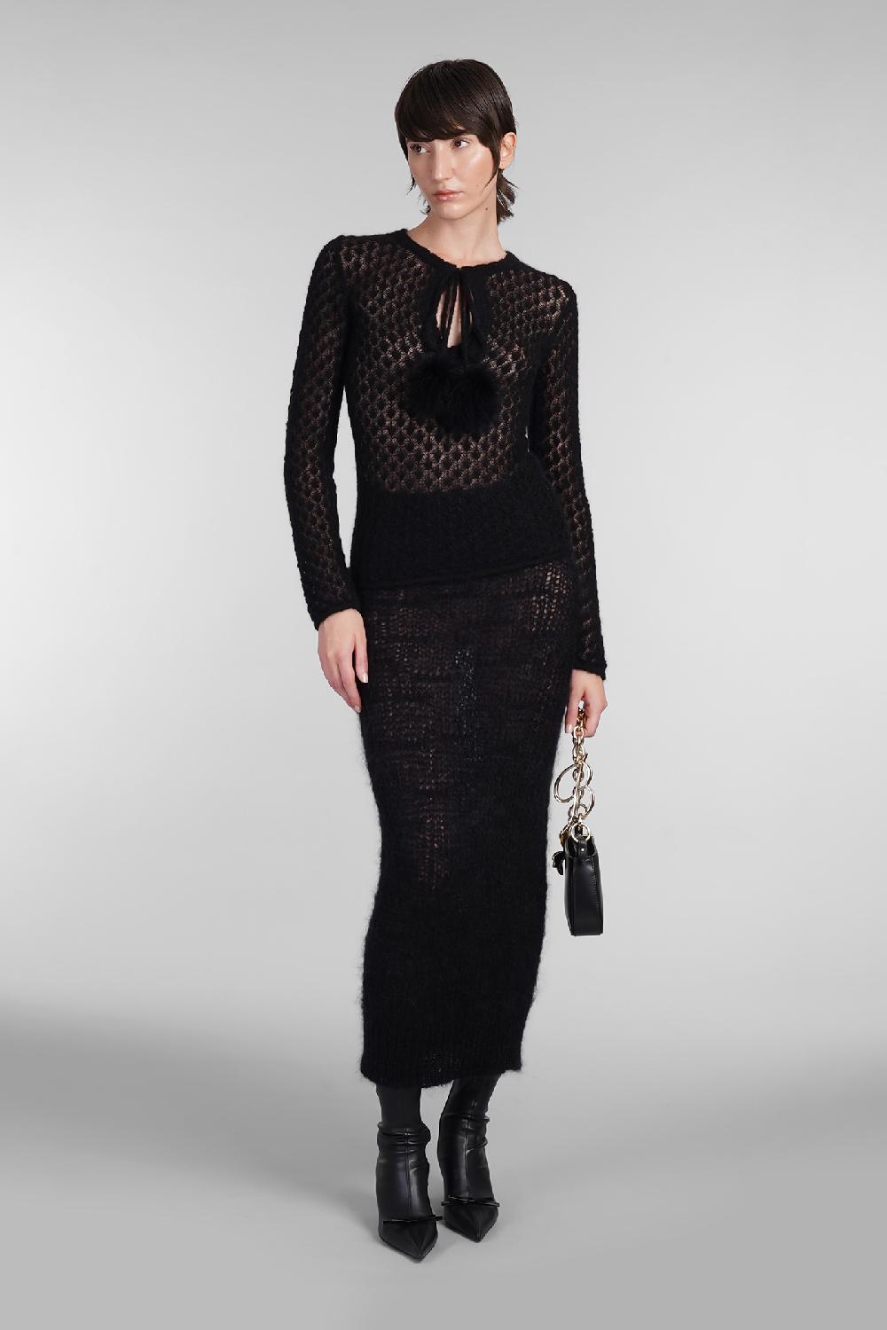 Deliberti Blumarine Maglia in poliammide nera cod. 403557 - Deliberti The Luxury Shopping Officina
