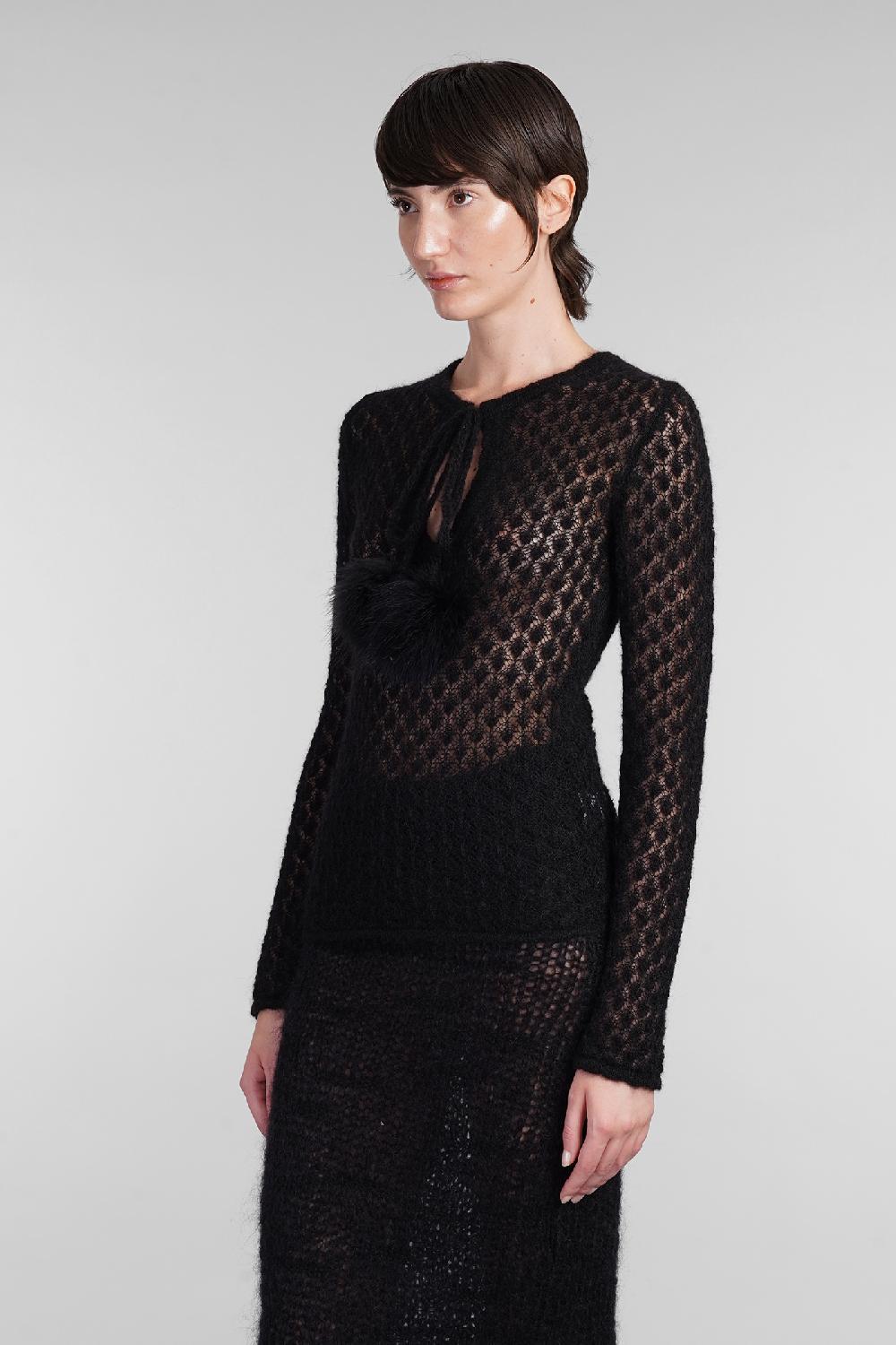 Deliberti Blumarine Maglia in poliammide nera cod. 403557 - Deliberti The Luxury Shopping Officina