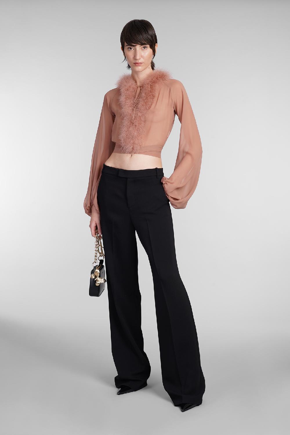Deliberti Blumarine Pantalone in viscosa nera cod. 403545 - Deliberti The Luxury Shopping Esporta salva