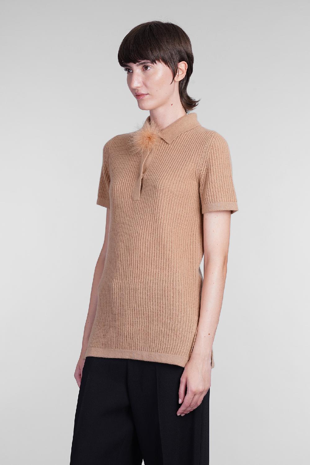 Deliberti Blumarine Polo in lana marrone cod. 403553 - Deliberti The Luxury Shopping 50% di sconto per tempo limitato