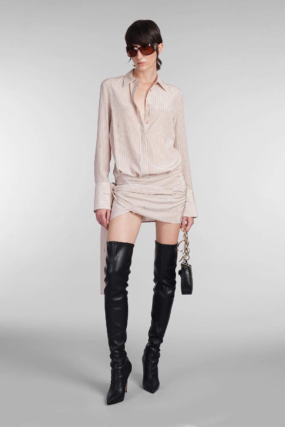 Deliberti Blumarine Abito in seta beige cod. 403547 - Deliberti The Luxury Shopping In Linea