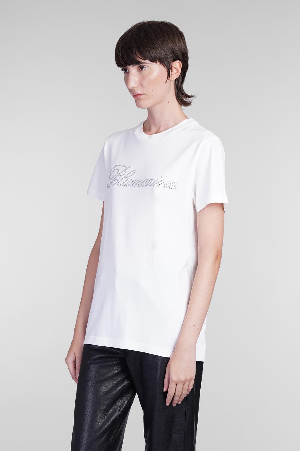 Deliberti Blumarine T-shirt in cotone bianco cod. 403559 - Deliberti The Luxury Shopping Vendita