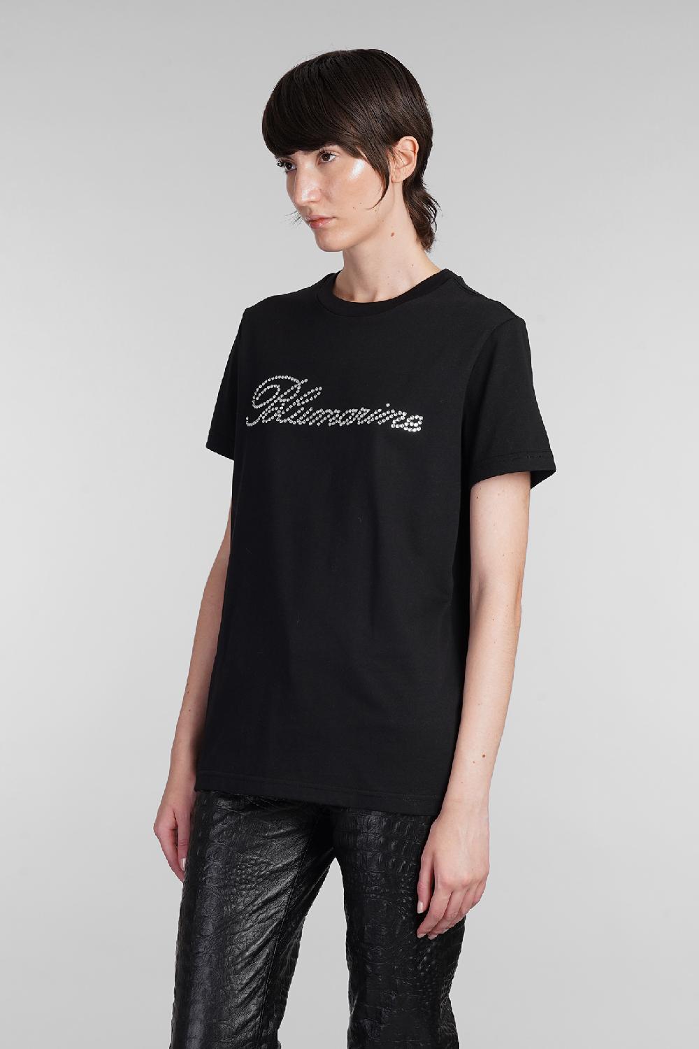 Deliberti Blumarine T-shirt in cotone nero cod. 403560 - Deliberti The Luxury Shopping Promozione
