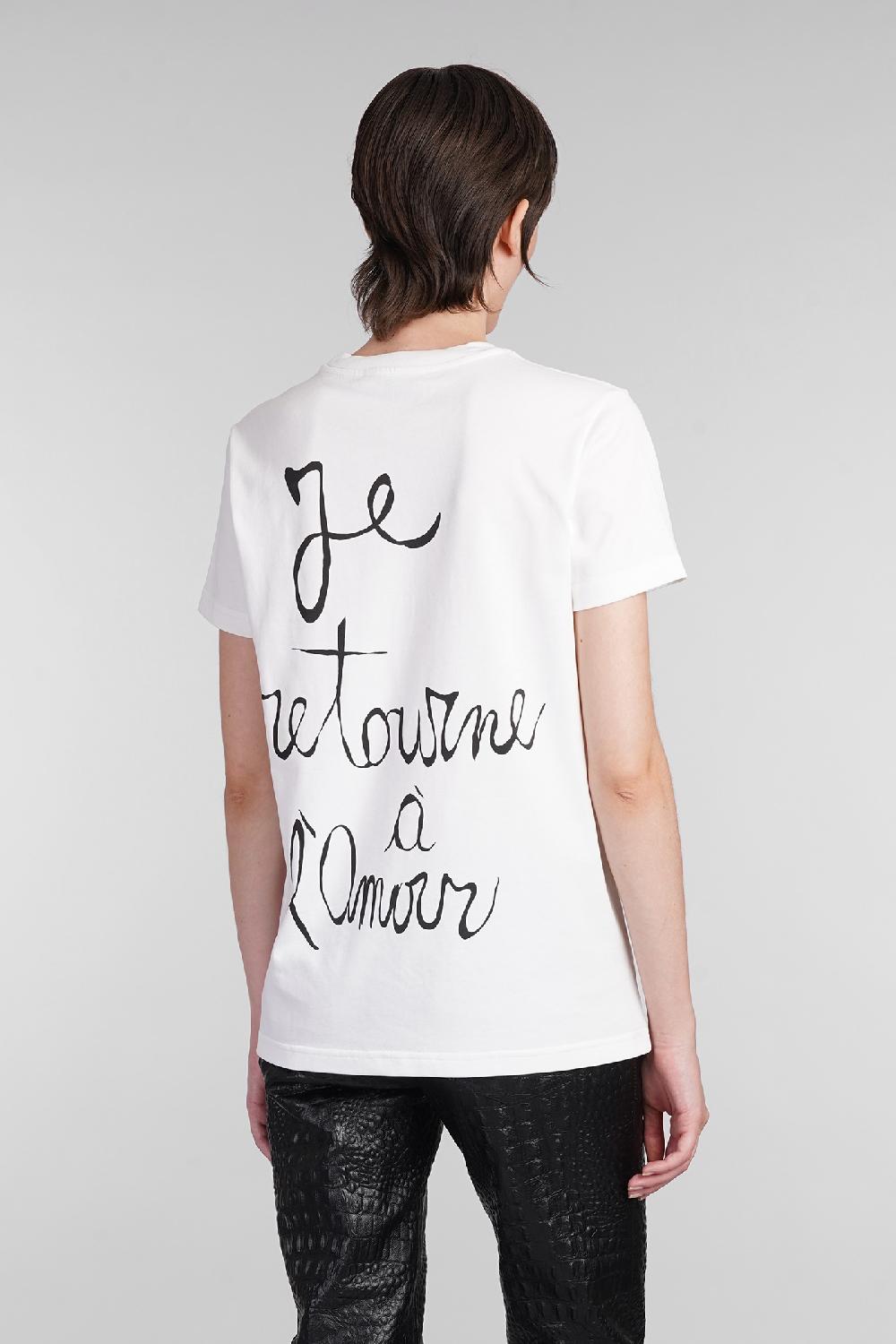Deliberti Blumarine T-shirt in cotone bianco cod. 403561 - Deliberti The Luxury Shopping Spedizione Gratuita