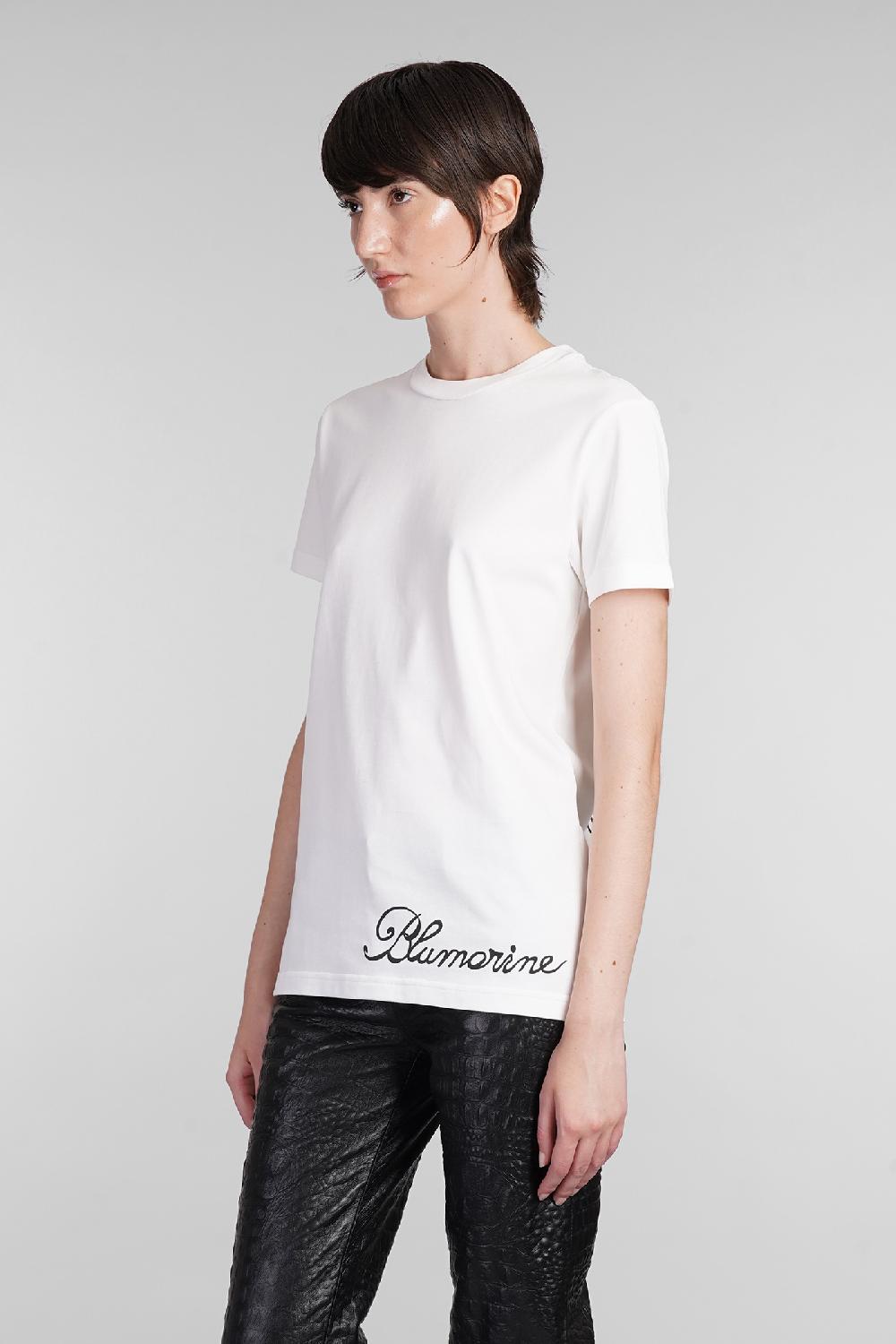 Deliberti Blumarine T-shirt in cotone bianco cod. 403561 - Deliberti The Luxury Shopping Spedizione Gratuita