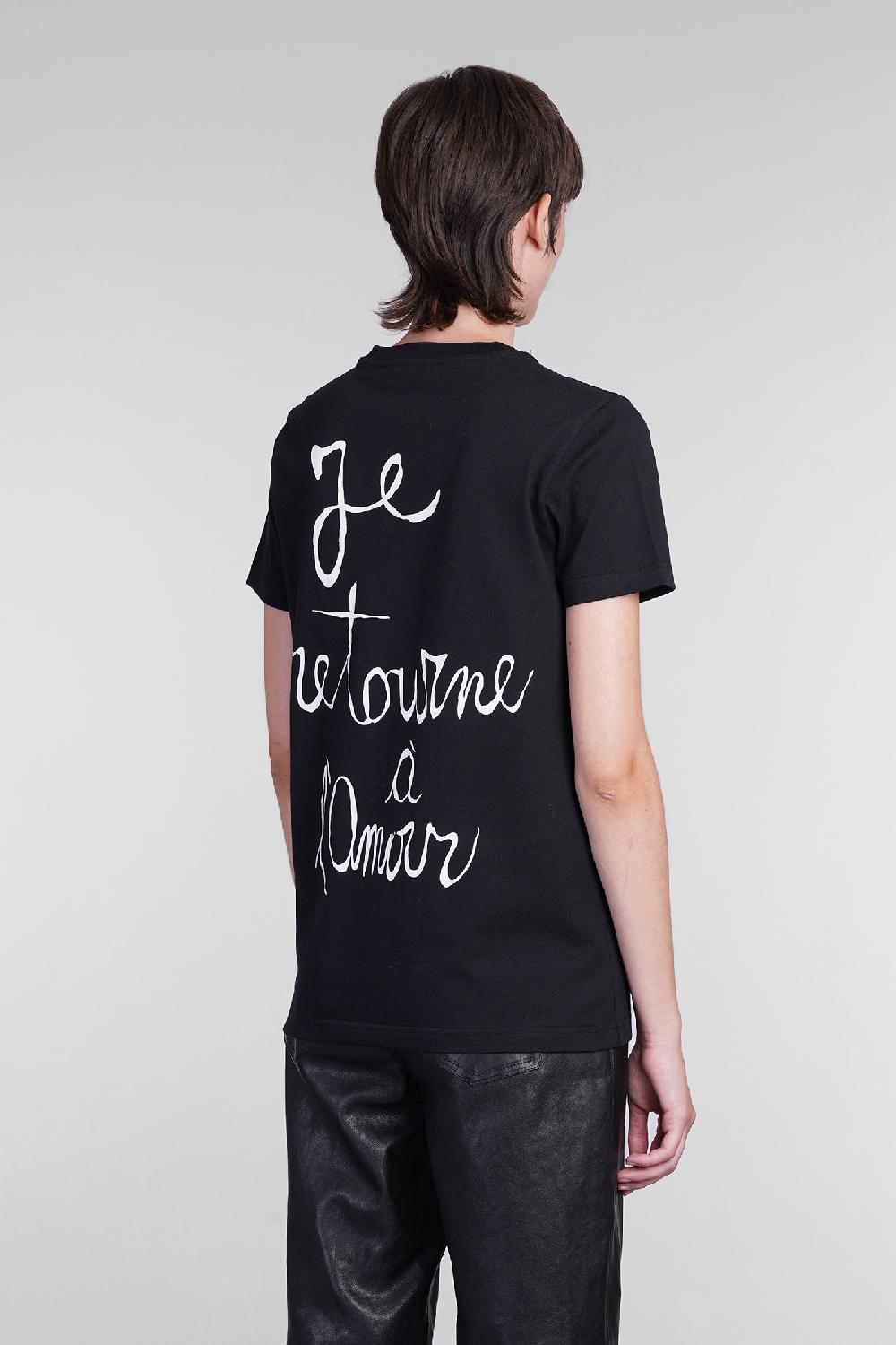 Deliberti Blumarine T-shirt in cotone nero cod. 403562 - Deliberti The Luxury Shopping Pezzi Unici
