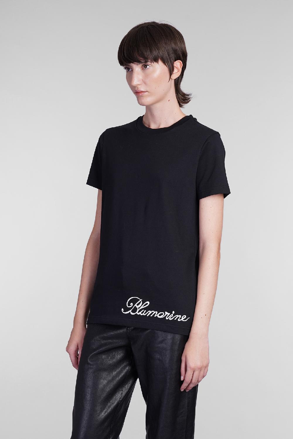 Deliberti Blumarine T-shirt in cotone nero cod. 403562 - Deliberti The Luxury Shopping Pezzi Unici