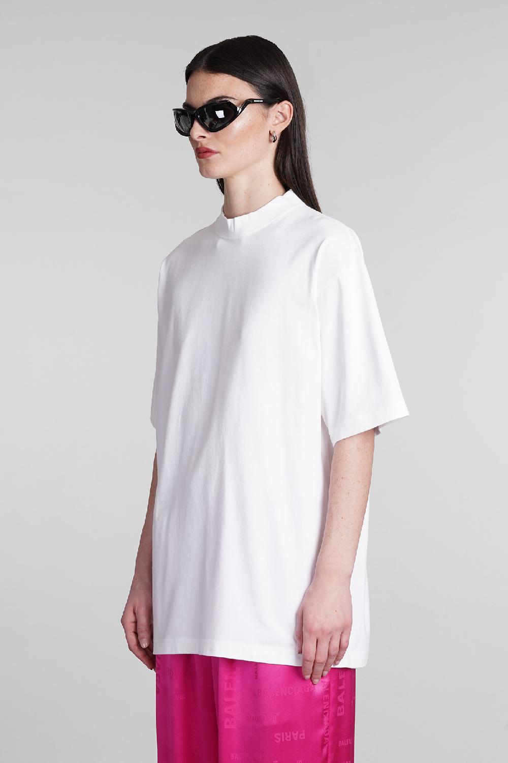 Deliberti Balenciaga T-shirt in cotone bianco cod. 394992 - Deliberti The Luxury Shopping Consegna Veloce