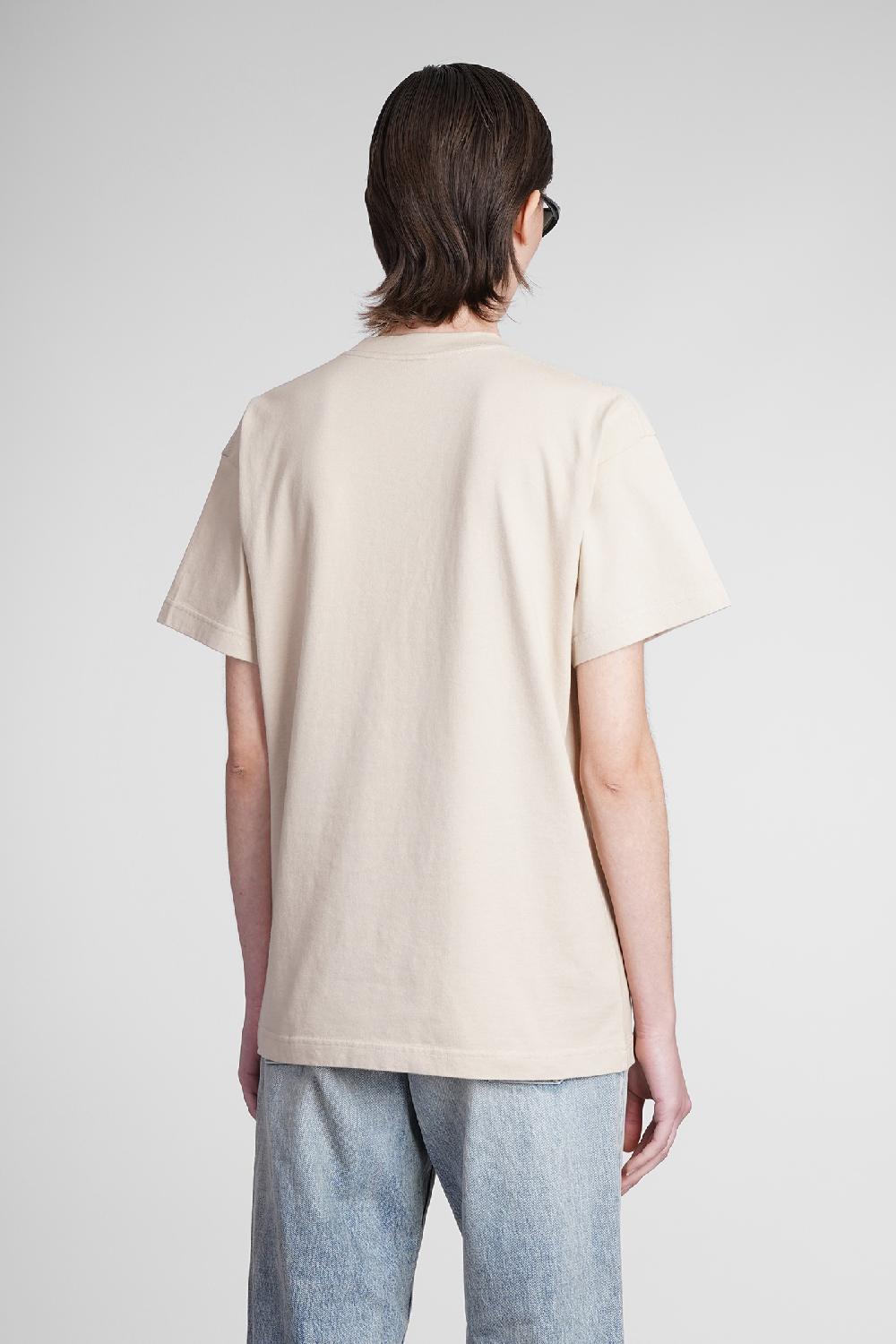 Deliberti Balenciaga T-shirt in cotone beige cod. 371692 - Deliberti The Luxury Shopping Convenienza