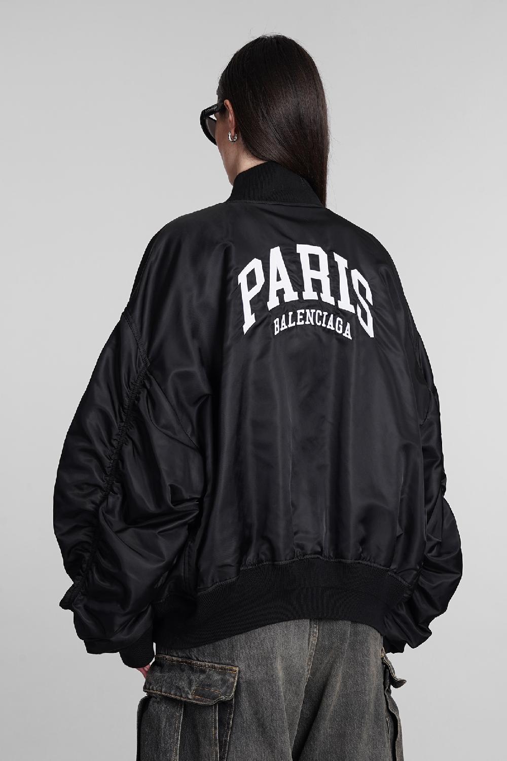 Deliberti Balenciaga Bomber in poliammide nera cod. 394986 - Deliberti The Luxury Shopping Novità