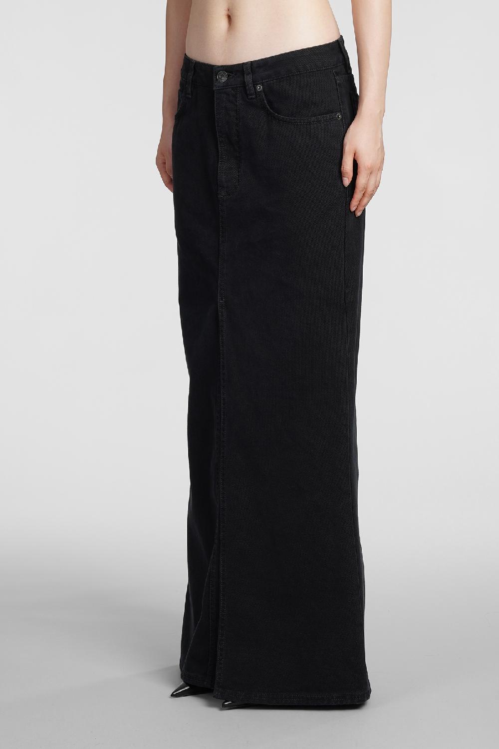Deliberti Balenciaga Gonna in cotone nero cod. 383720 - Deliberti The Luxury Shopping Sconto
