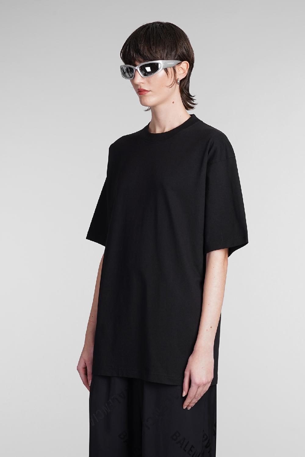 Deliberti Balenciaga T-shirt in cotone nero cod. 393398 - Deliberti The Luxury Shopping Offerta