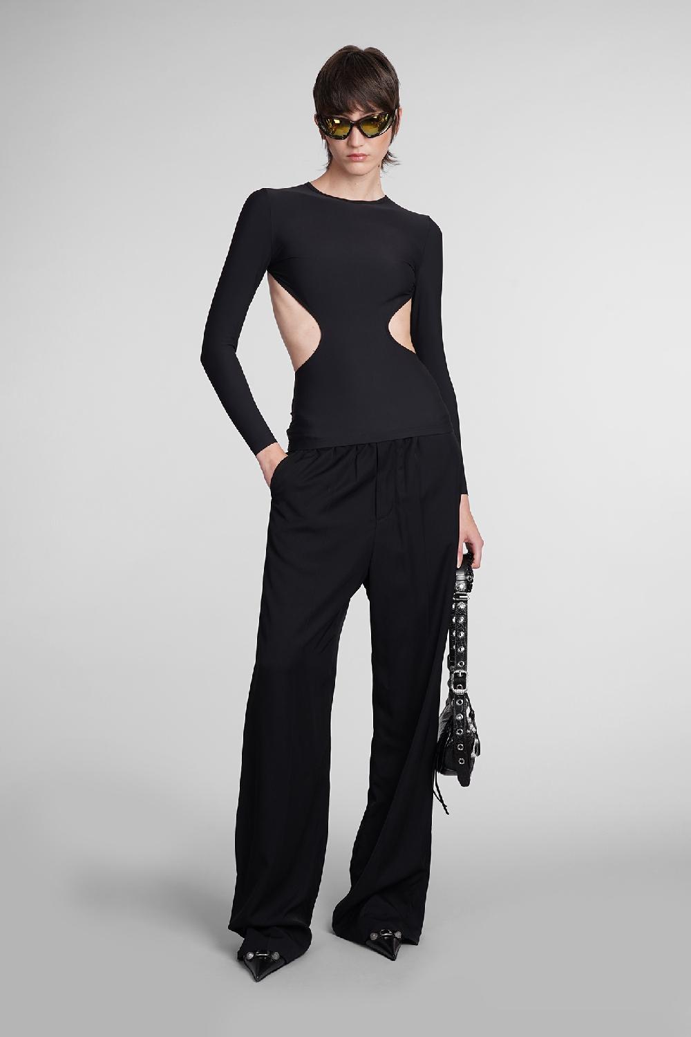 Deliberti Balenciaga Topwear in nylon nero cod. 398894 - Deliberti The Luxury Shopping Online