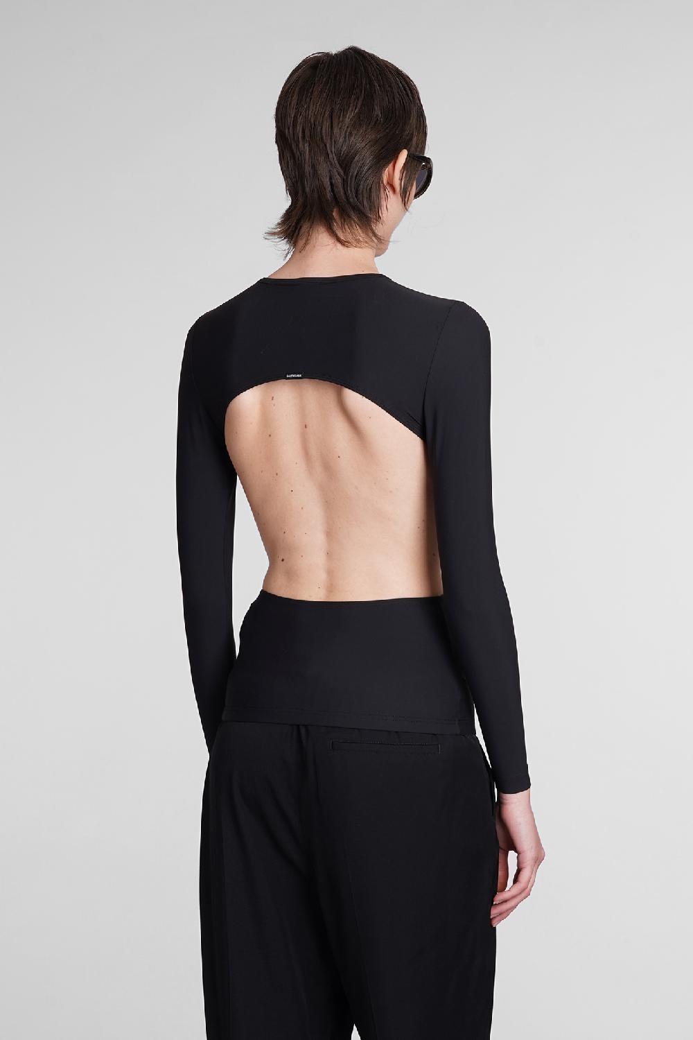Deliberti Balenciaga Topwear in nylon nero cod. 398894 - Deliberti The Luxury Shopping Online