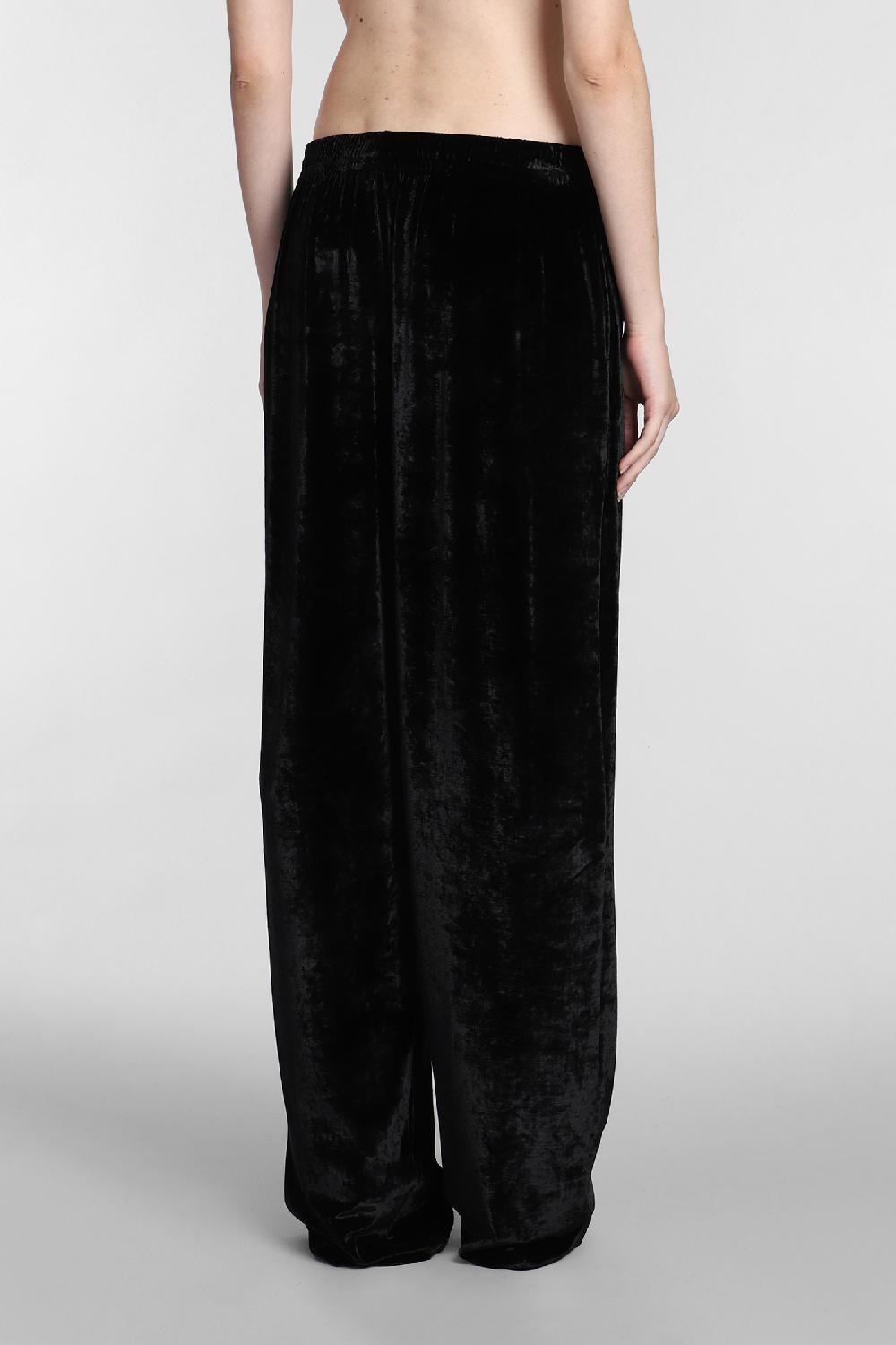 Deliberti Balenciaga Pantalone in viscosa nera cod. 381732 - Deliberti The Luxury Shopping Outlet