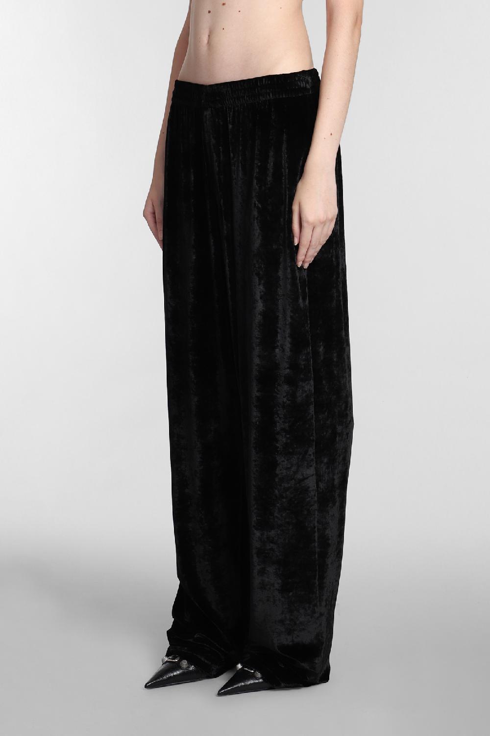 Deliberti Balenciaga Pantalone in viscosa nera cod. 381732 - Deliberti The Luxury Shopping Outlet