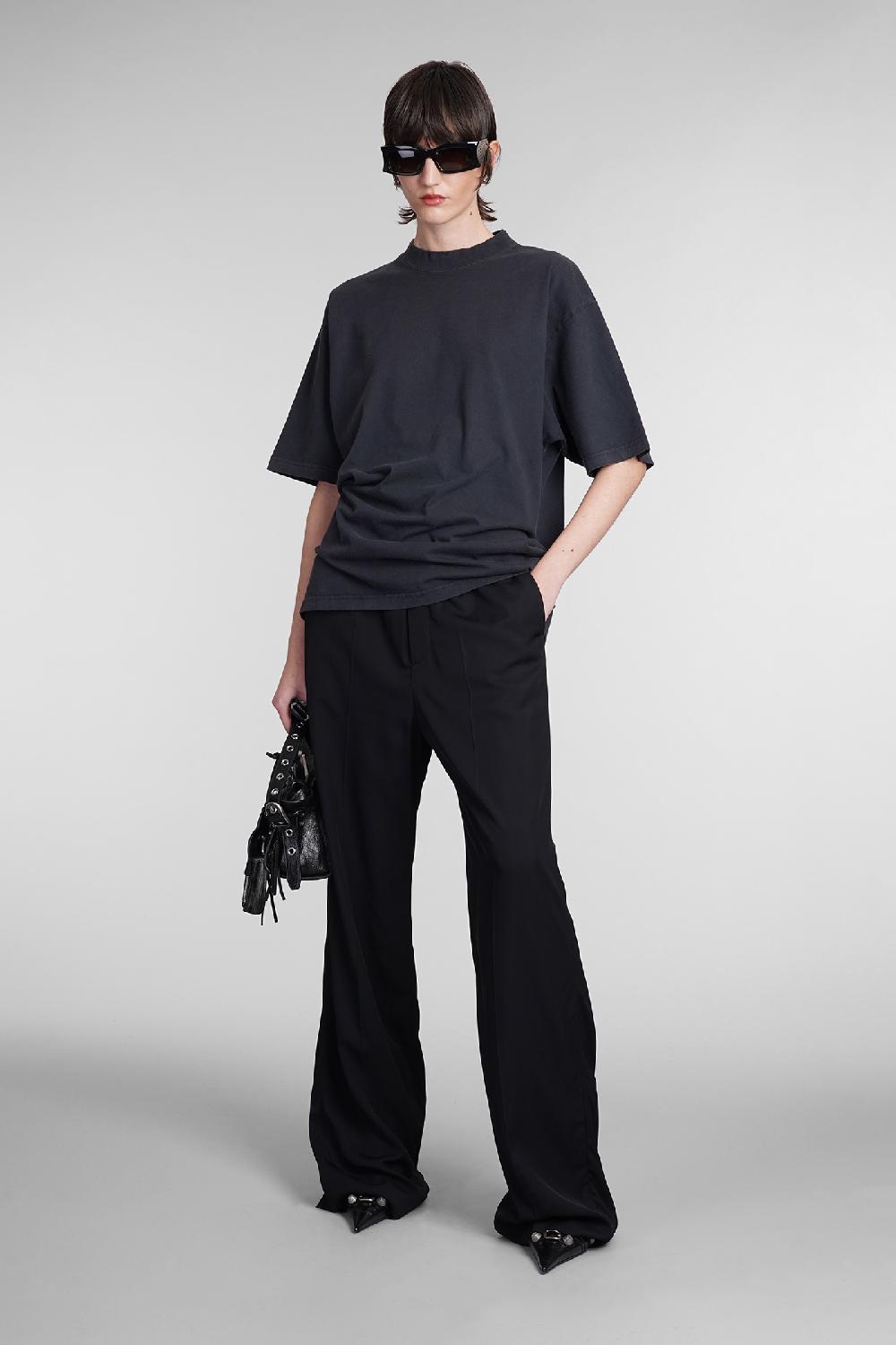Deliberti Balenciaga T-shirt in cotone nero cod. 393402 - Deliberti The Luxury Shopping In Vendita