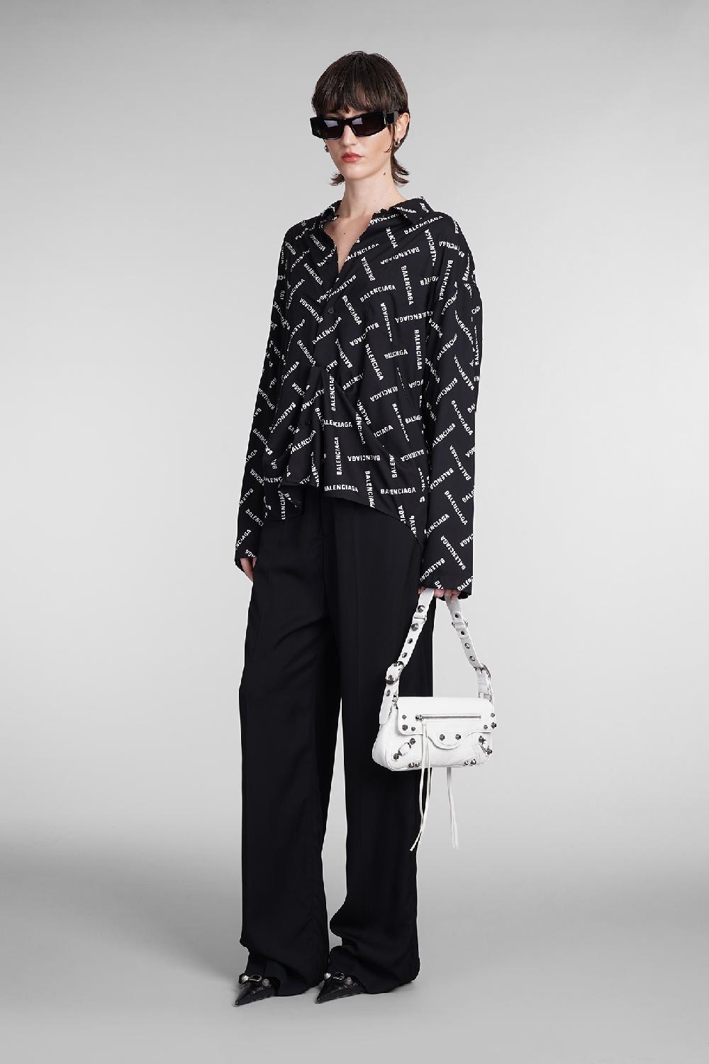 Deliberti Balenciaga Camicia in viscosa nera cod. 393396 - Deliberti The Luxury Shopping Saldi