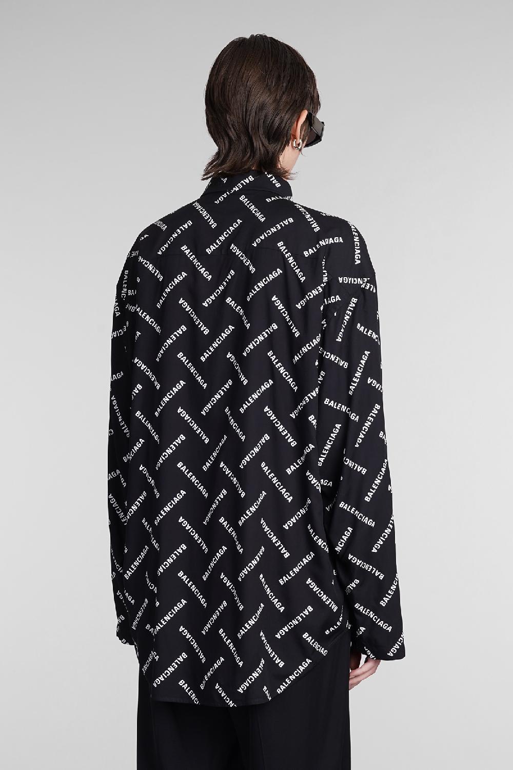 Deliberti Balenciaga Camicia in viscosa nera cod. 393396 - Deliberti The Luxury Shopping Saldi