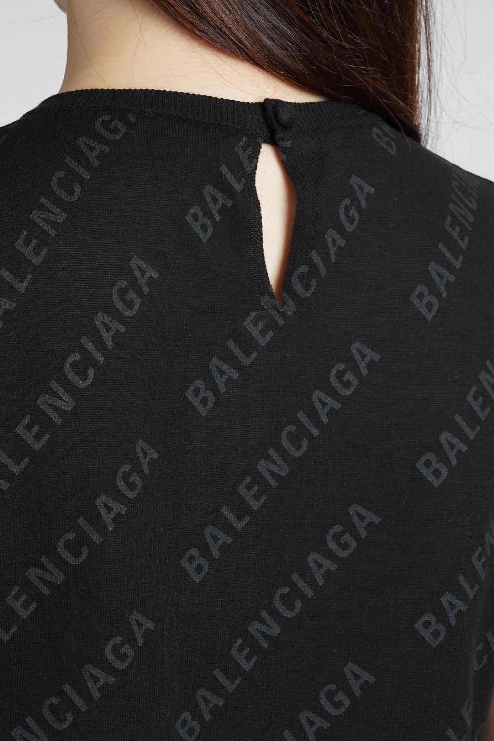 Deliberti Balenciaga Maglia in cotone nero cod. 383711 - Deliberti The Luxury Shopping Offerte