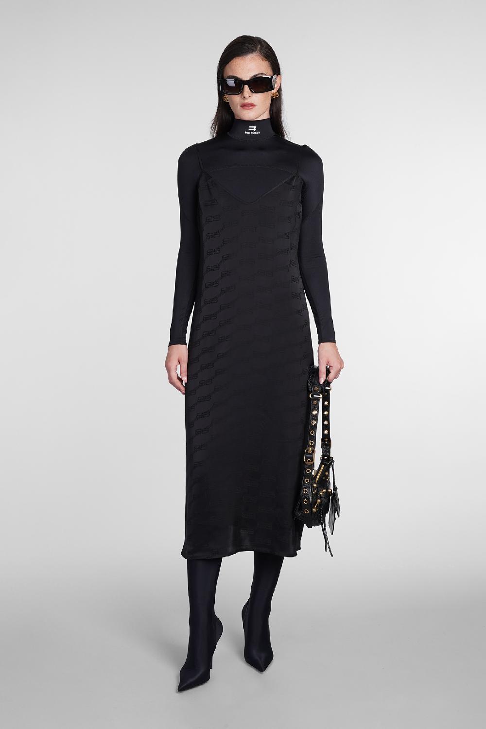 Deliberti Balenciaga Abito in viscosa nera cod. 386214 - Deliberti The Luxury Shopping Hotsell