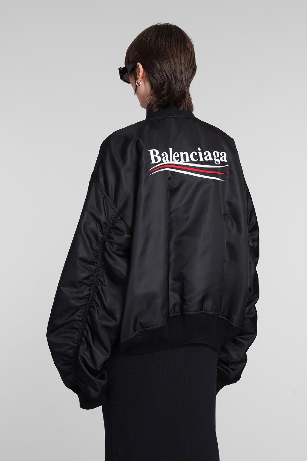 Deliberti Balenciaga Bomber in poliammide nera cod. 398345 - Deliberti The Luxury Shopping Vendita Economica